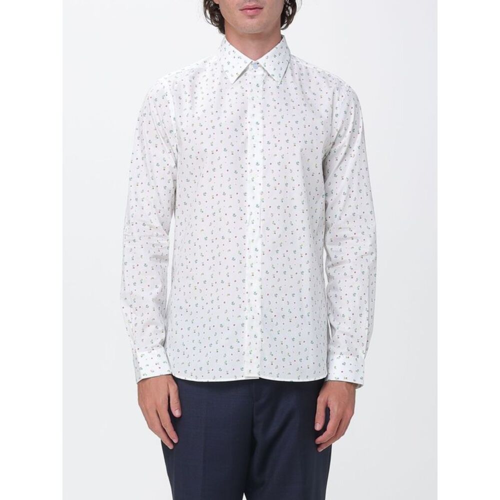 Paul Smith Men Paul Smith Slim Fit Floral Print Organic Cotton Shirt
